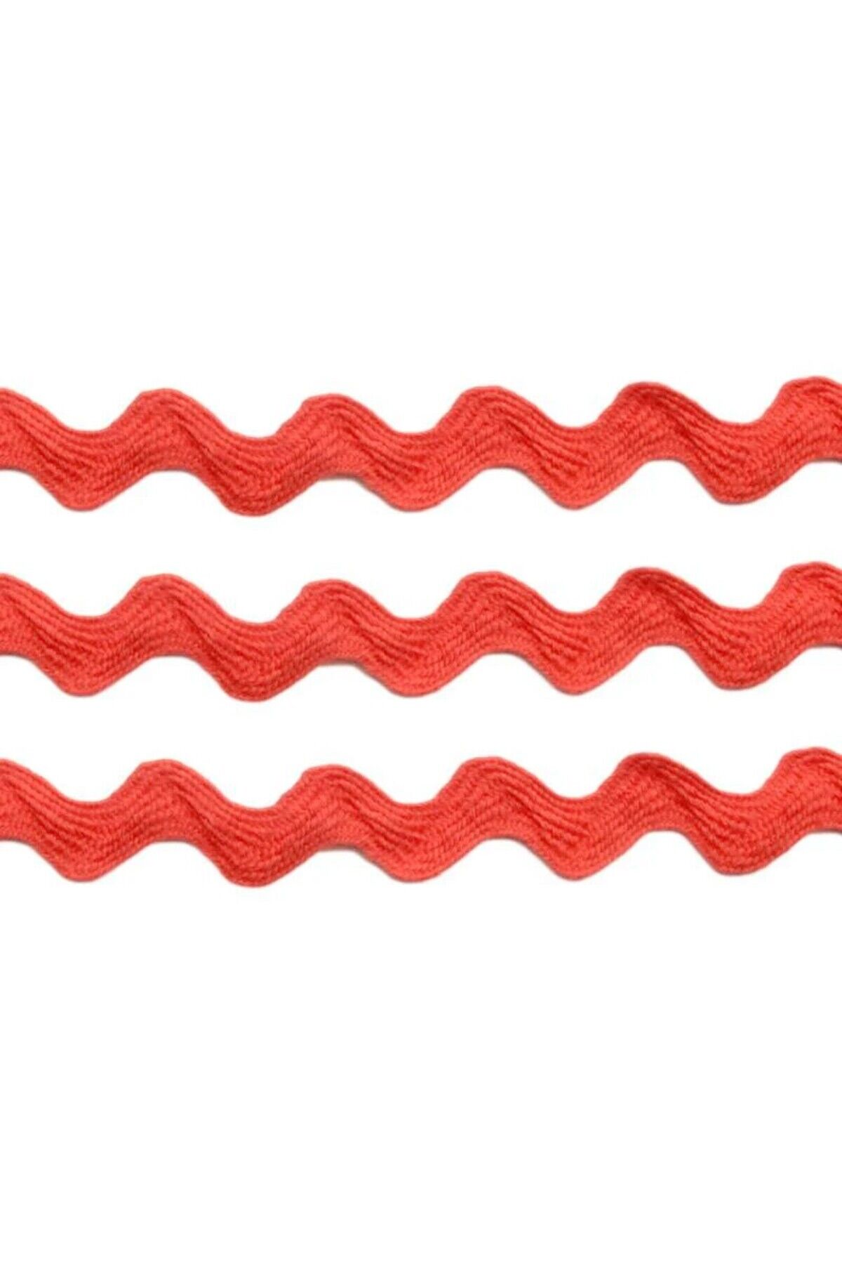 Dekoratif Şerit Aksesuar Kırmızı Detaylı Zigzak Su Taşı Paketleme Süsleme Kenar Süsü Için 5 Metre