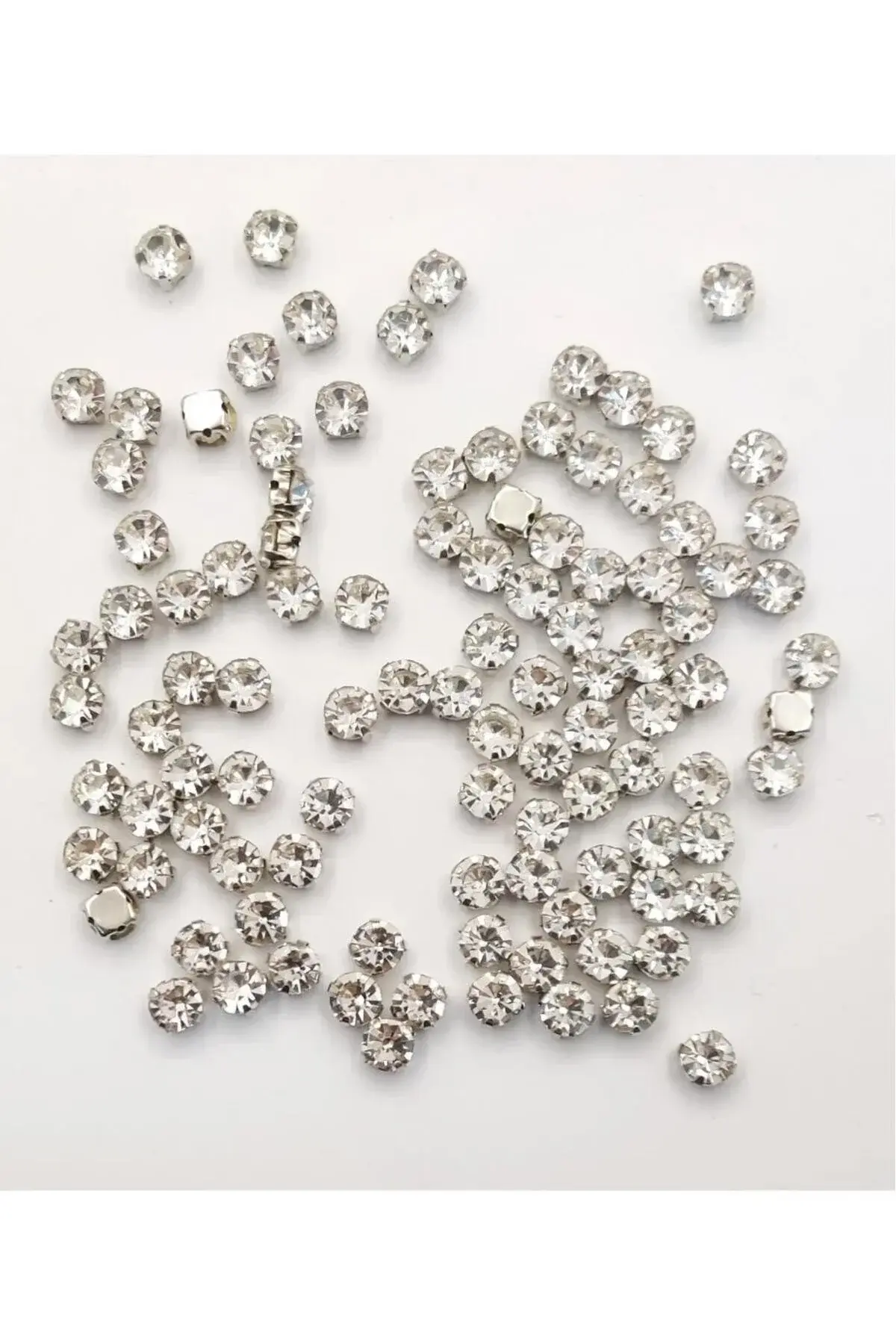 Gümüş Kasalı Dikme Beyoğlu Taşı Ss30 ( 6 mm) 1 Paket = 288 Adet