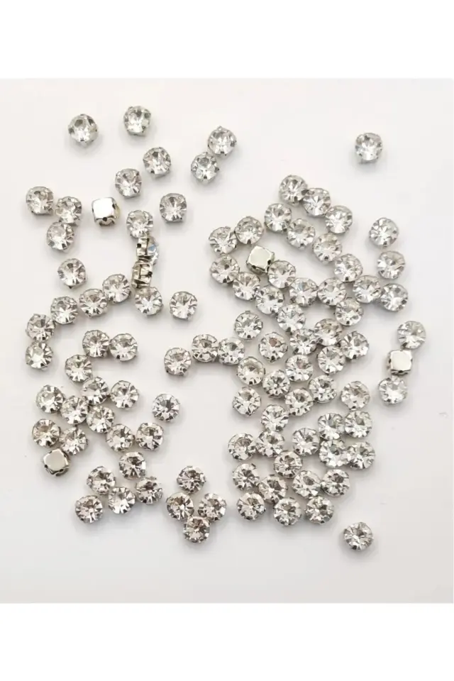 Gümüş Kasalı Dikme Beyoğlu Taşı Ss30 ( 6 mm) 1 Paket = 288 Adet