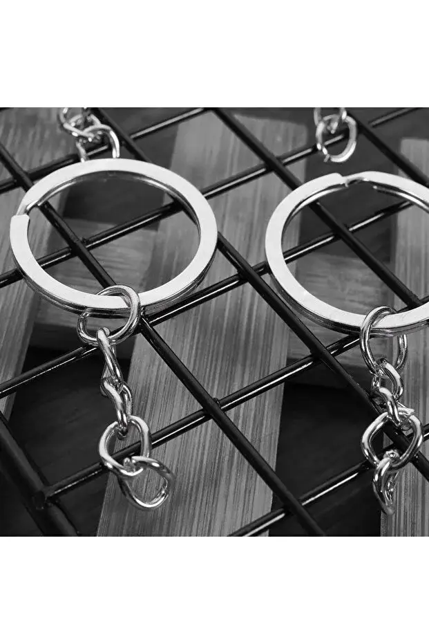 Ekonomik Metal Anahtarlık Halkası Gümüş Renk 1000 Adet Amigurumi Ve Makrome Anahtarlık Halkası