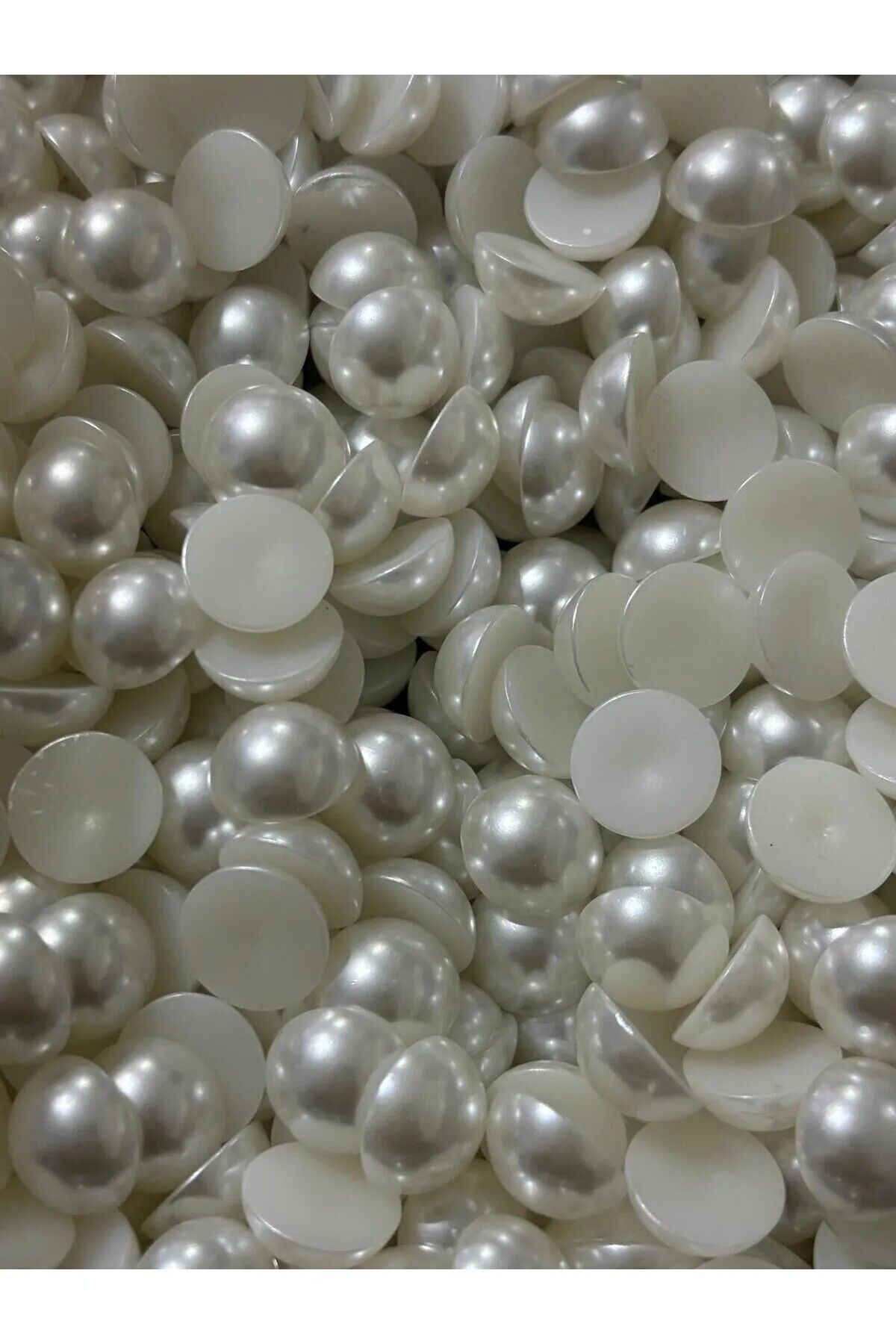 Yarım Inci - 12 Mm Beyaz (100 ADET) Yapıştırma Inci B:5