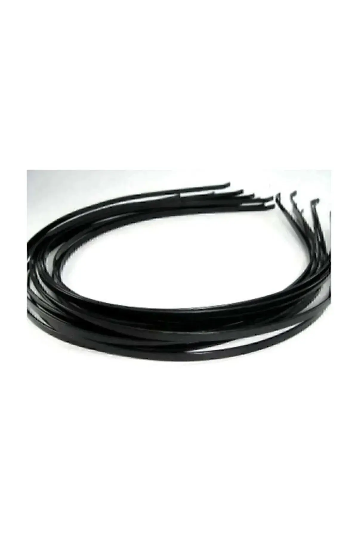 12 Adet Siyah Metal Tel Taç