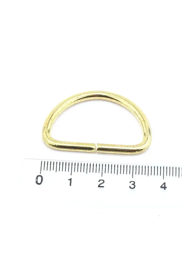 D Şeklinde Metal Çanta Zincir Halkası (1 Pakette 20 Adet)