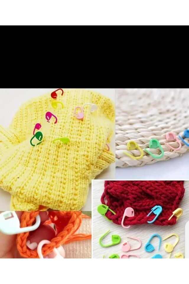 50 Adet İlmek Sabitleyici İp Tutucu Plastik Çengelli ,İğne Amigurumi Dantel Ve Örgüleriniz İçin