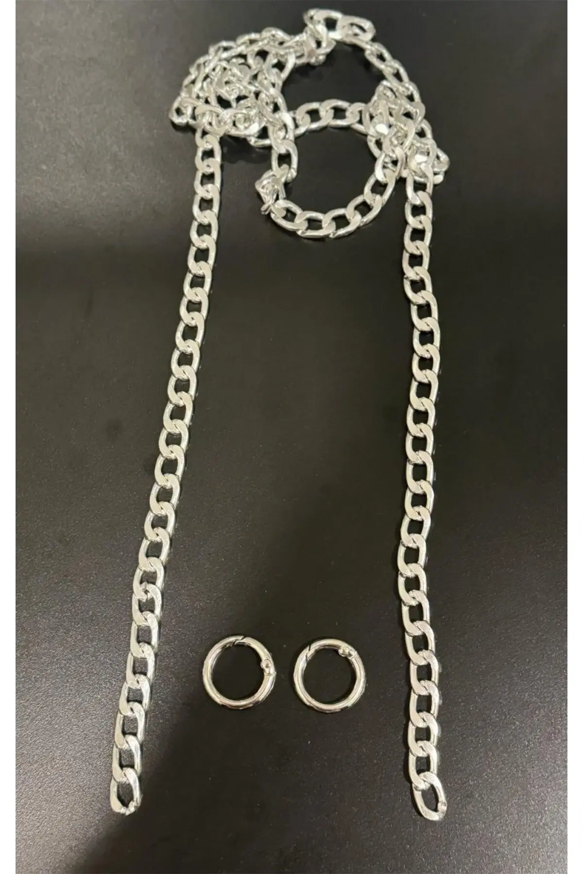 Altın Renk Aksesuarlı El Ve Omuz Çanta Askısı Çanta Aksesuarı 100 cm.