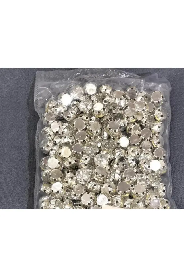 Gümüş Rengi Metal Kasalı Dikme Beyoğlu Taşı (1 Paket) Ss 50 144 Adet