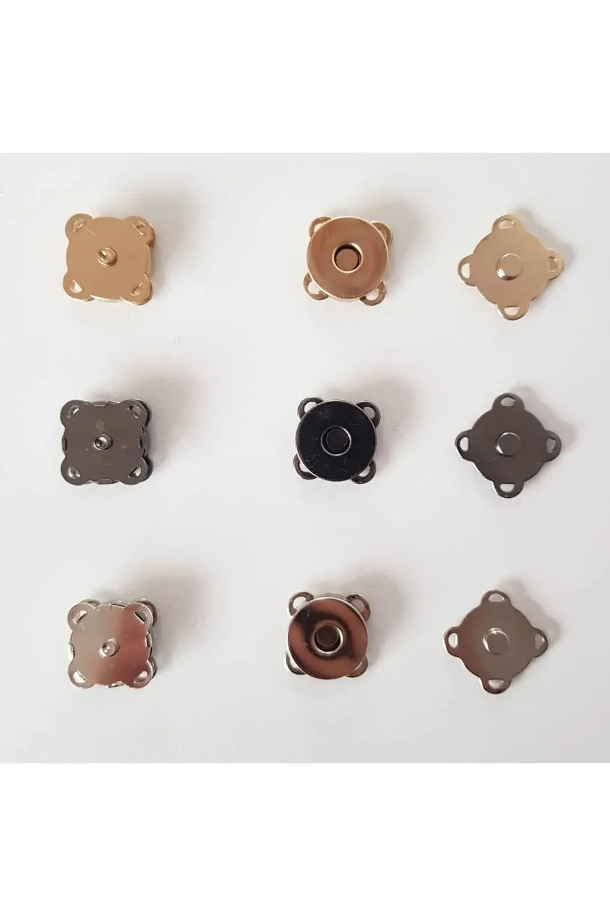 Metal Dikmeli Mıknatıs 6 Lı Pkt Altın Renk