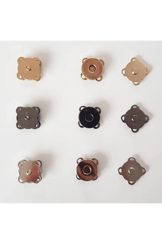 Metal Dikmeli Mıknatıs 6 Lı Pkt Altın Renk