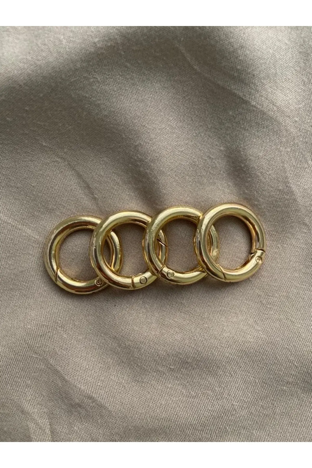 4 Adet Gold Renk Çanta Halkası 2.5 Cm