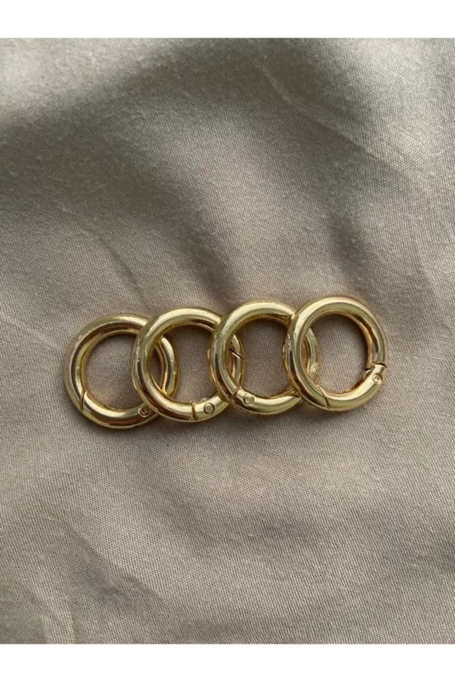 4 Adet Gold Renk Çanta Halkası 2.5 Cm