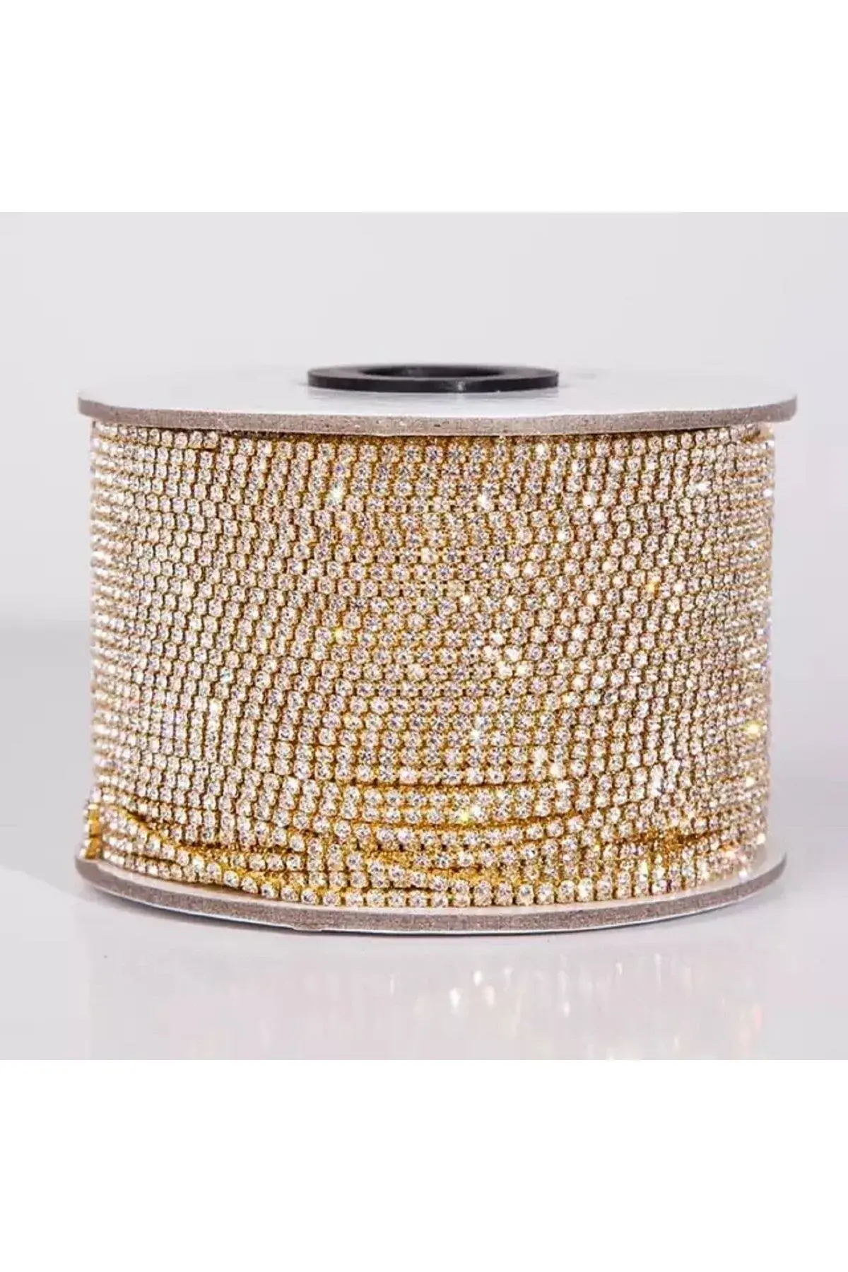 Kristal Taşlı Zincir Metal Yuvalı (SS16) Gold – Boncuk – Boncuk – Boncuk