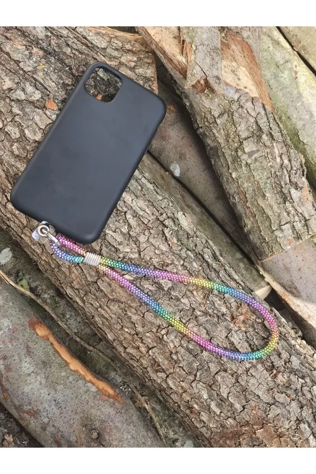Taşlı Telefon Askısı Telefon Bilekliği