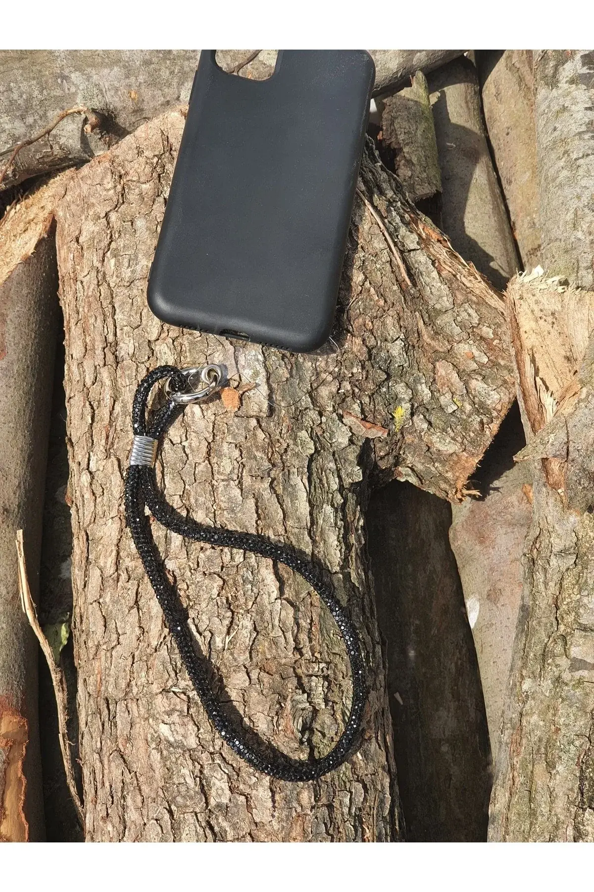 Maviay Taşlı Telefon Askısı Telefon Bilekliği