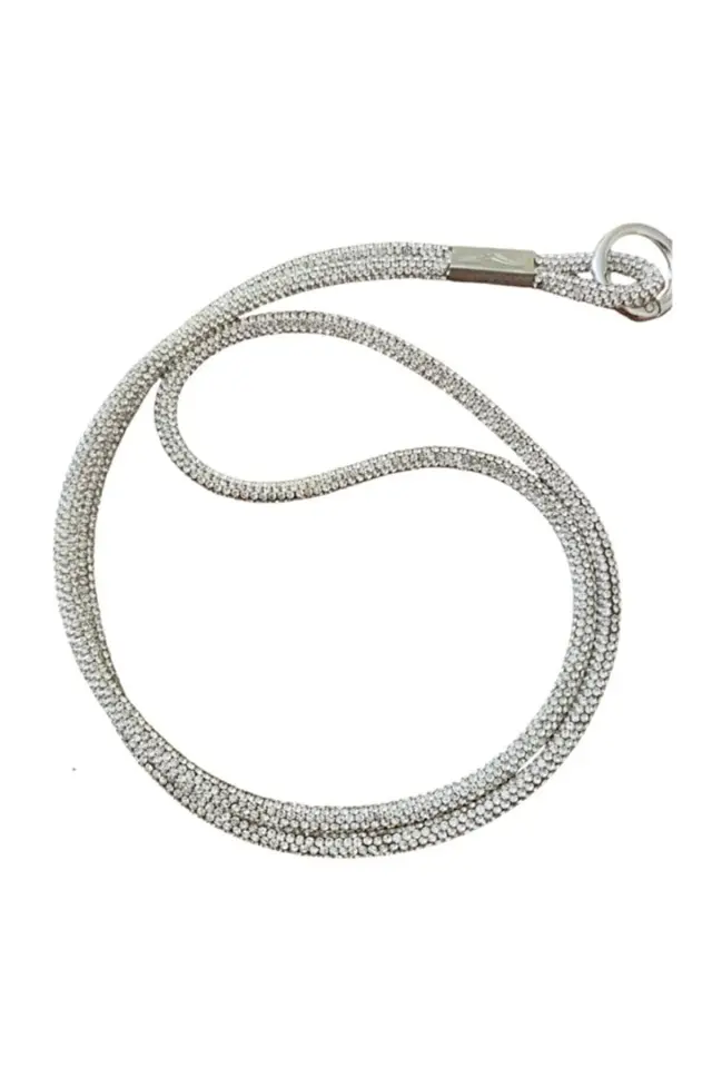 Kadın Gümüş Taşlı Telefon Charmı, Telefon Askısı, Telefon Ipi