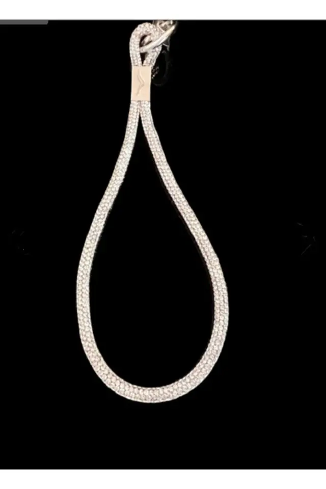 Rose Goldtaşlı Telefon Bilek Askısı