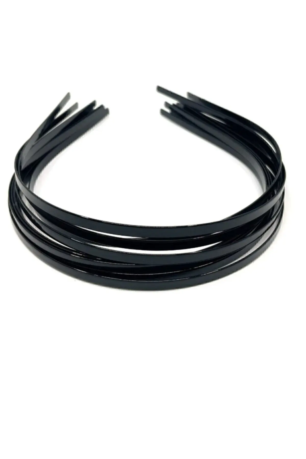 Metal Tel Taç Siyah 5mm 12 Adet Saç Tacı