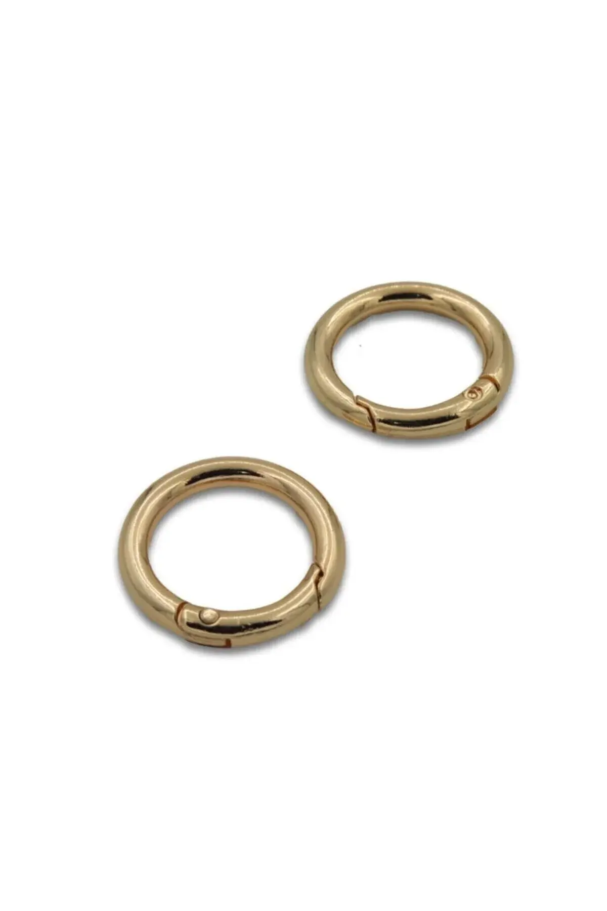 Metal Yaylı Halka Klips 2 Adet (altın Renk,3 Cm Çapında)