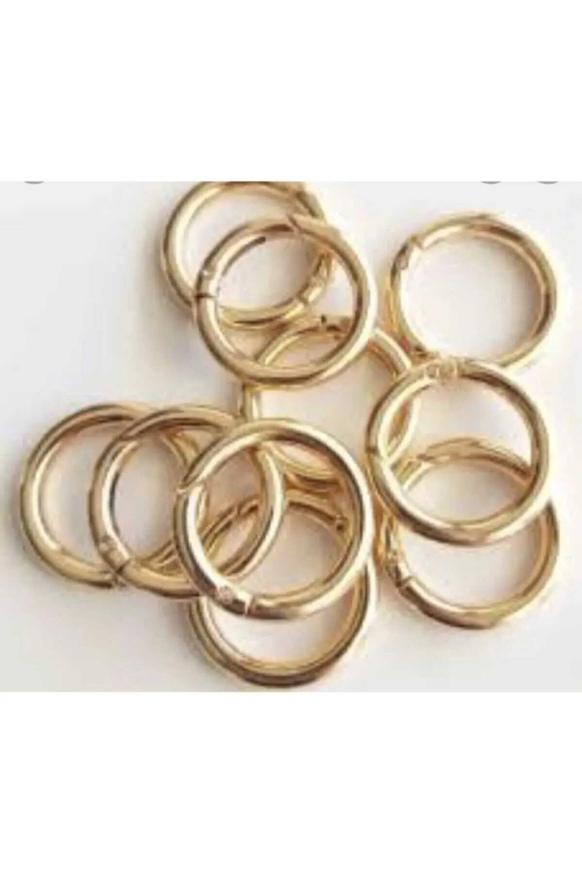 Örgü Aksesuar Gold Yaylı Halka