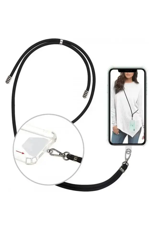 Iphone, Samsung, Huawei, Xiaomi, Oppo Kılıfları Için Üniversal Ipli Boyun Askılığı