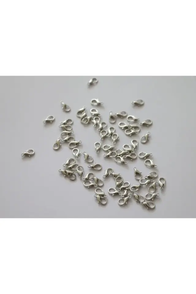 Gümüş Renk Papağan Klips 50 Adet 502