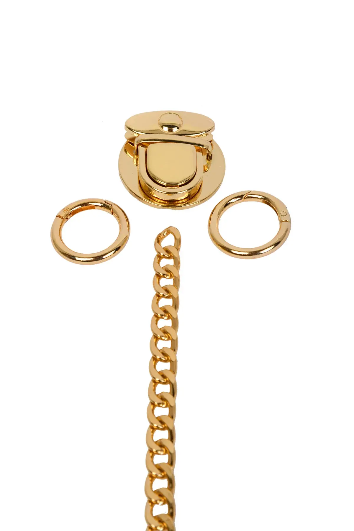 Nildenhobim Altın Renk Çanta Zincir Set - Zincir : 110 Cm - Zincir Genişlik : 11 Mm ( Altın Renk )