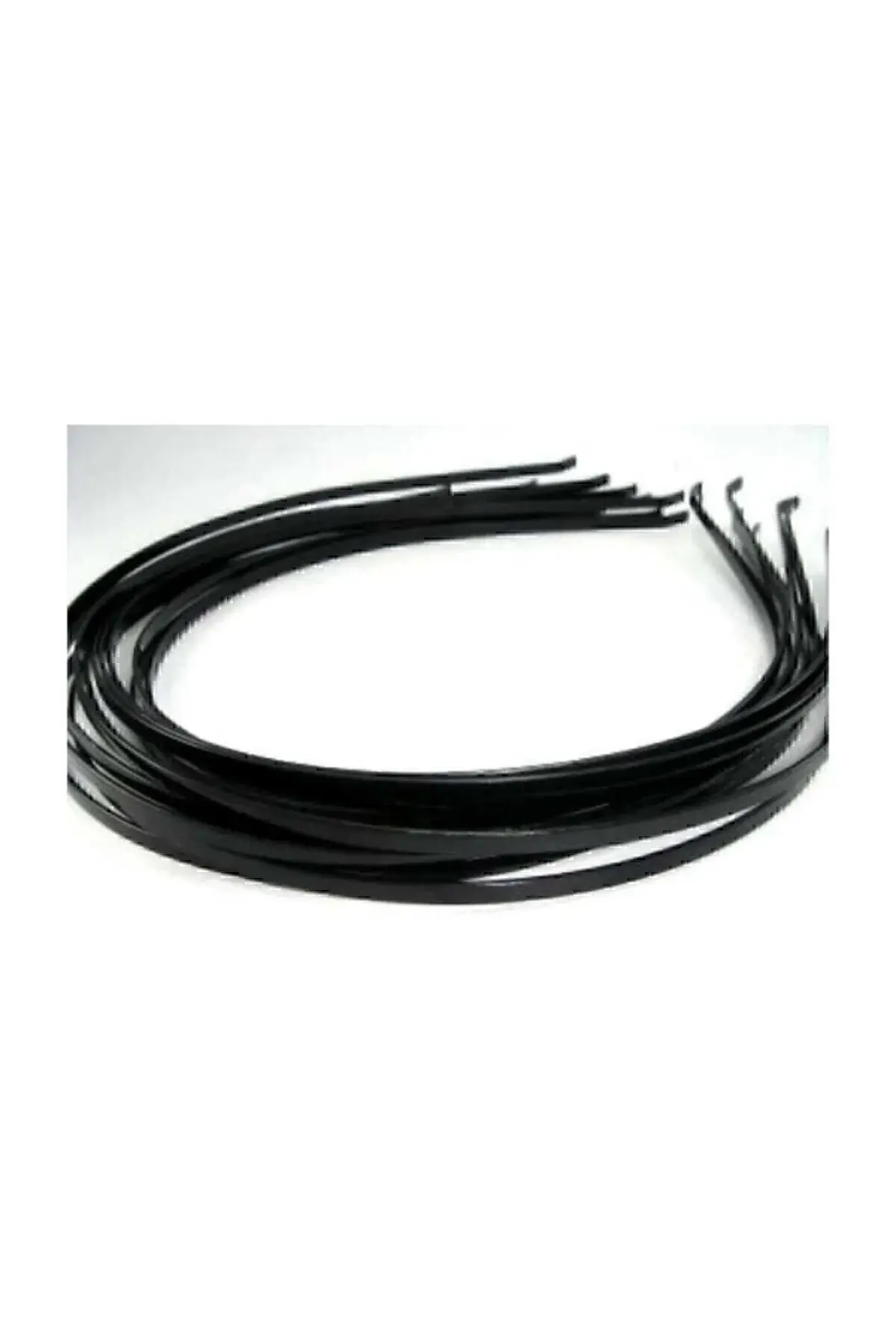 12 Adet Siyah Metal Tel Taç 3mm