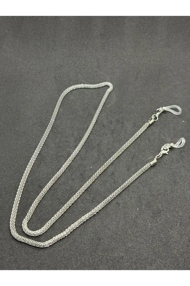 Çelik Gümüş Gözlük Zinciri Özel Tasarım Gözlük İpi Gözlük Askısı. Unisex