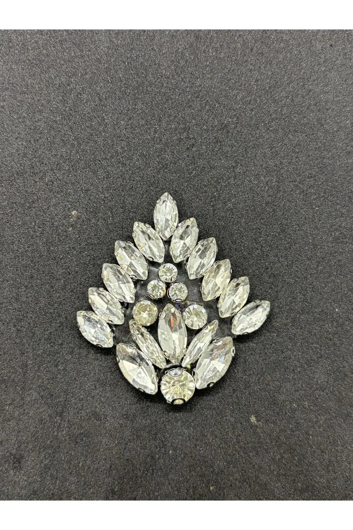 Ütüyle Yapışan Parlak Taşlı Aplik Kristal Taşlı Ayakkabı, Çanta Ve Kıyafet Aksesuarı 5X5 cm