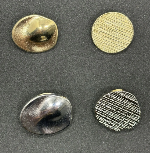 Özel Tasarım 2 Gümüş 2 Gold Düğme