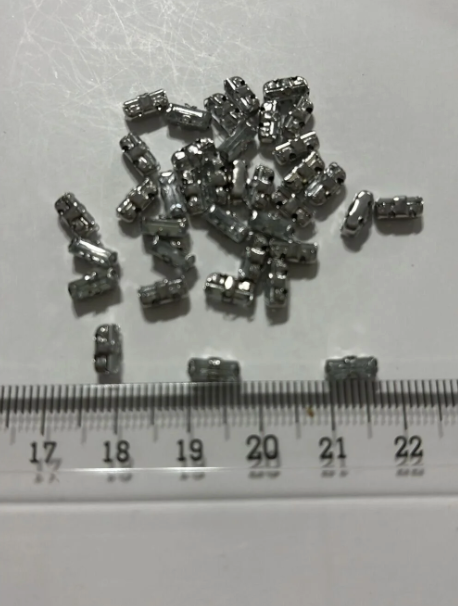 3x7 mm. Baget Kasalı Kristal Taş Kasalı Dikme Taş (50 adet)