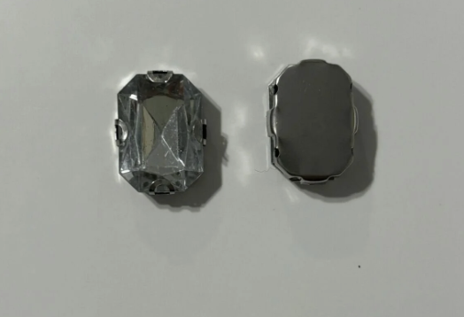 13x18 (1.8 Cm) Dikdörtegen Kasalı Dikme Taş Beyaz 10 Adet