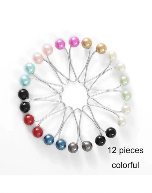 Akik Taşlı Eşarp Şal Klipsi 12 adet