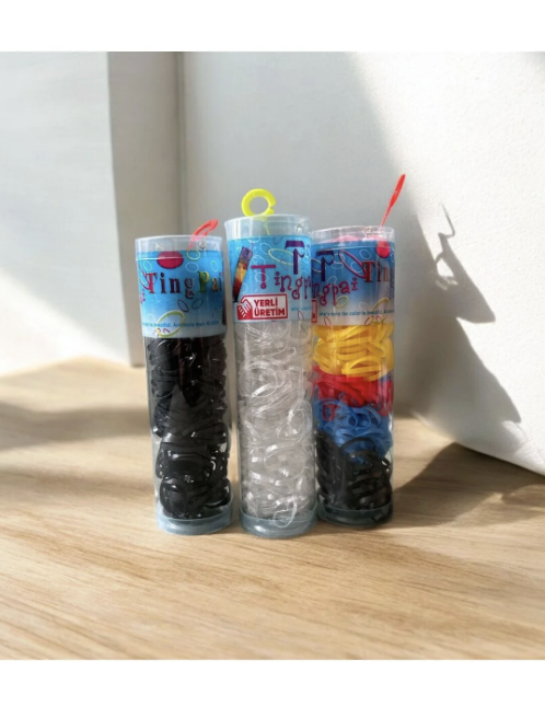 3 Kutu Büyük Boy Perma Paket Lastik Toka 600 Adet Okul Tokası Saç Tokası