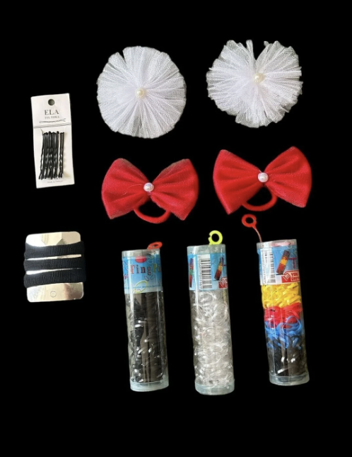 TOKA SETİ OKUL TOKASI LASTİK TOKA KURDELA TOKA KIZ ÇOCUK TOKA FİRKETE TOKA