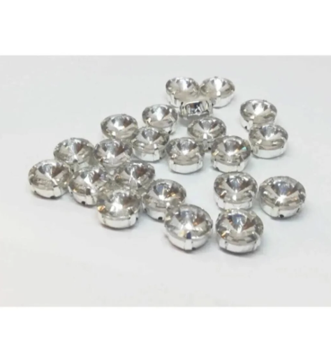 r 12 Mm Rivoli Kasalı Dikme Kristal Taş (50 Adet)