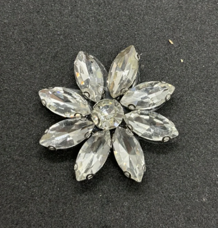 Ütüyle Yapışan Parlak Taşlı Aplik Kristal Taşlı Ayakkabı, Çanta Ve Kıyafet Aksesuarı (3,5x3,5 cm.)