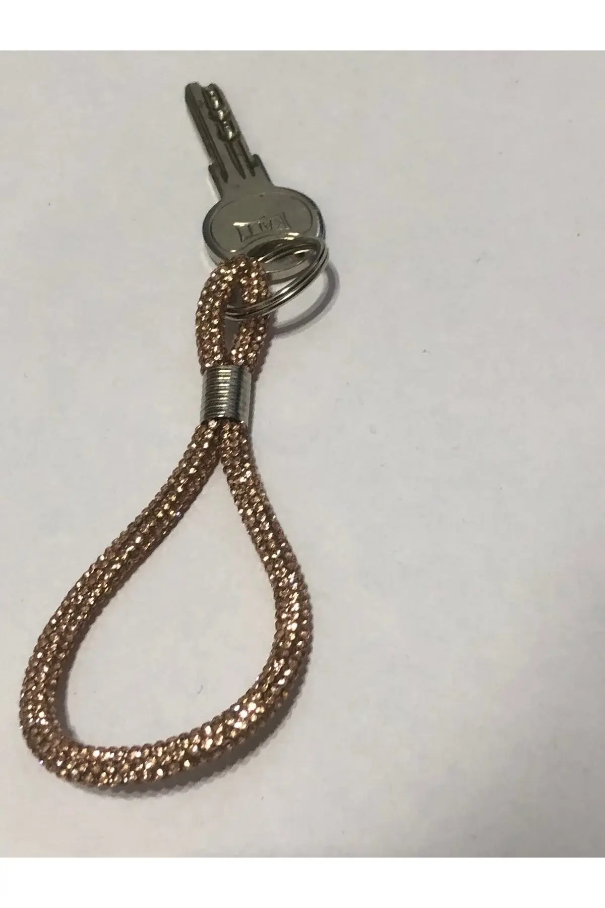 Taşlı Işıl Işıl Parlayan Gold Anahtarlık Araba Ev Anahtarlığı