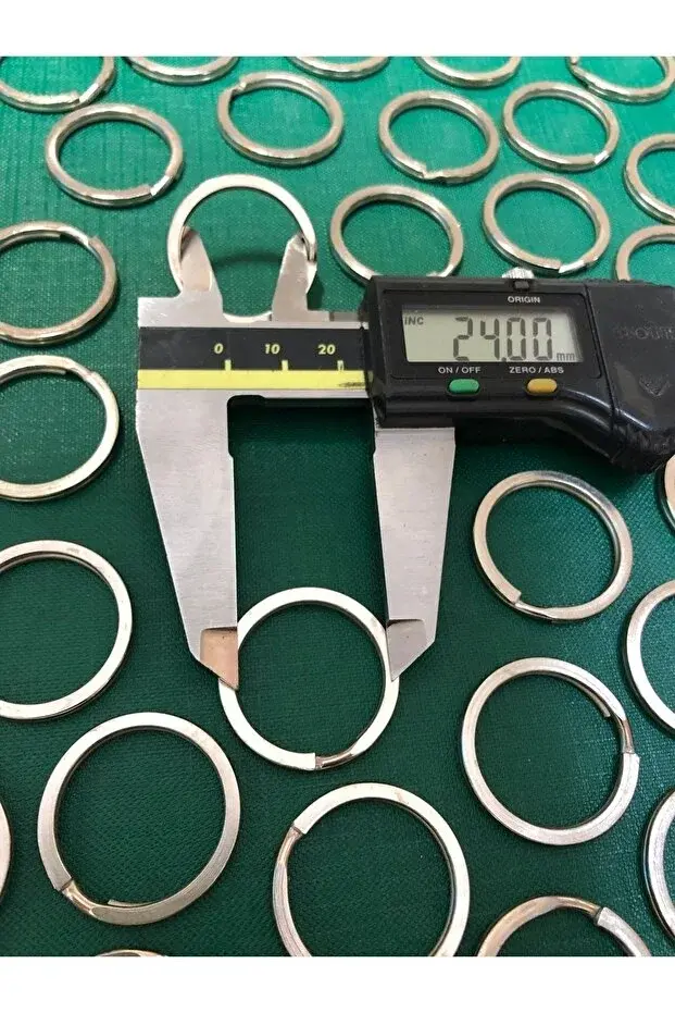 2,4 Cm Ezme Halka Gümüş Renk (50 ADET) Halka Yuvarlak Halka Aparat Demir Malzeme