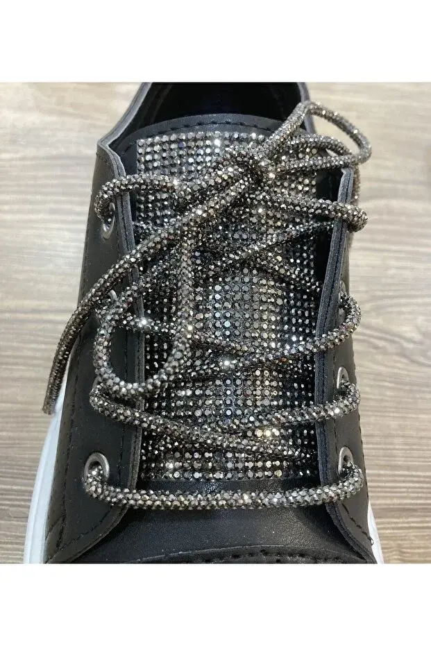 Taşlı ayakkabı bağcığı kristal taşlı ayakkabı bağı