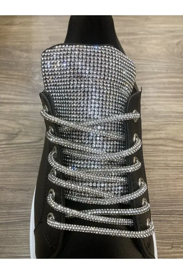 Taşlı ayakkabı bağcığı kristal taşlı ayakkabı bağı