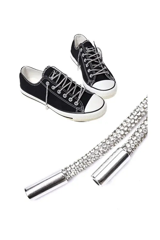 Taşlı ayakkabı bağcığı kristal taşlı ayakkabı bağı