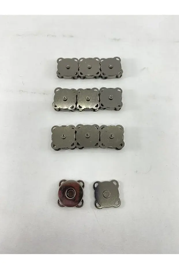 Dikilebilir Çanta Çıt Çıtı Mıknatıslı 10 Adet Siyah Renk