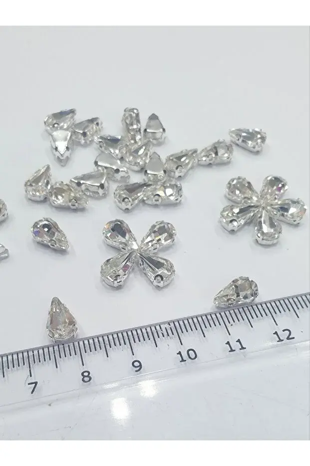 Kasalı Taş - Damla 6*10mm (100 ADET)