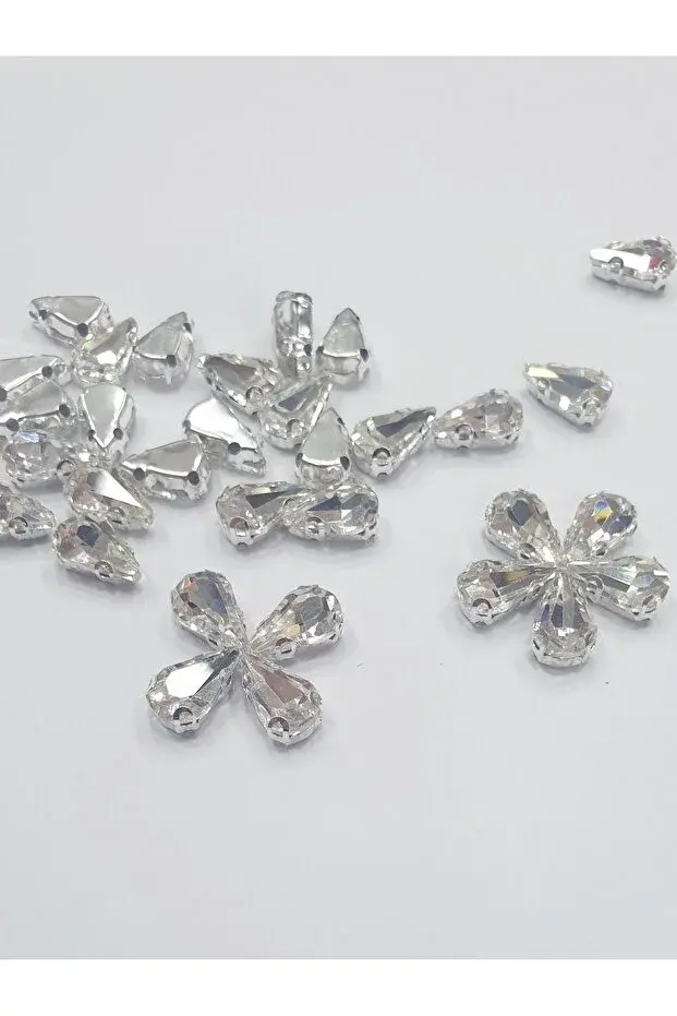 Kasalı Taş - Damla 6*10mm (100 ADET)