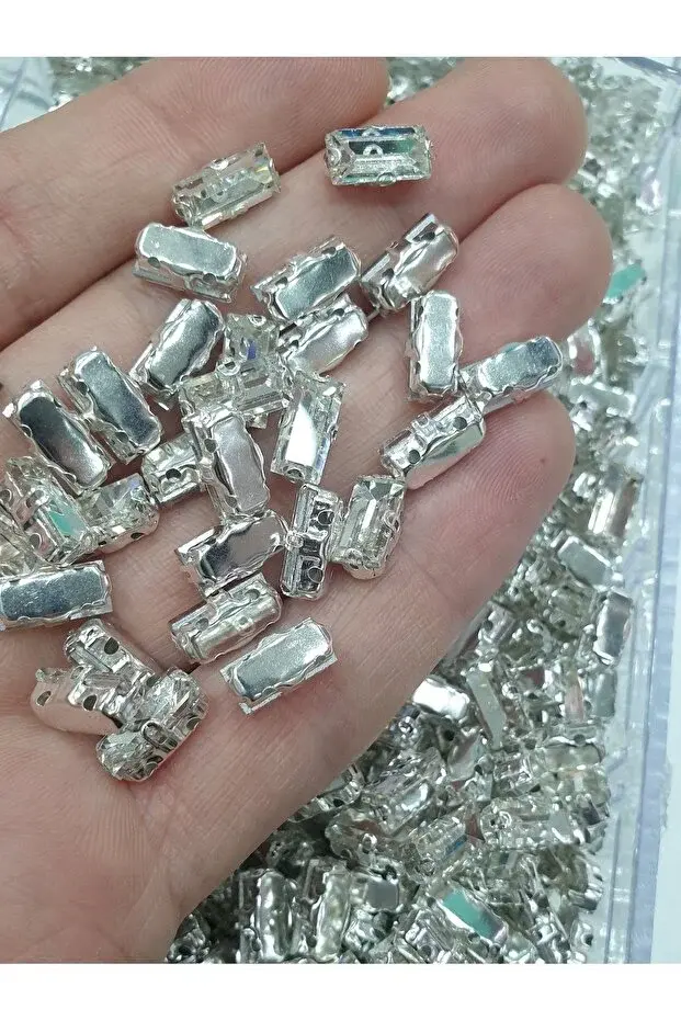 5*10 Mm Baget Kristal Dikme Kasalı Taş (50 Adet)