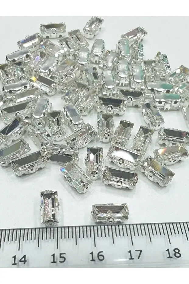 5*10 Mm Baget Kristal Dikme Kasalı Taş (50 Adet)