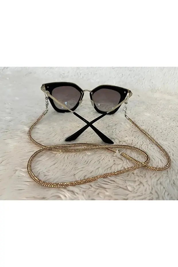 Kristal Taşlı Gözlük Zinciri Gözlük İpi