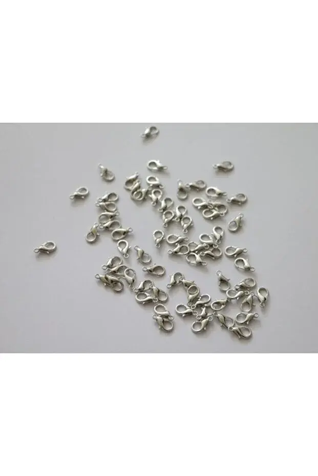 Gümüş Renk Papağan Klips 50 Adet 502