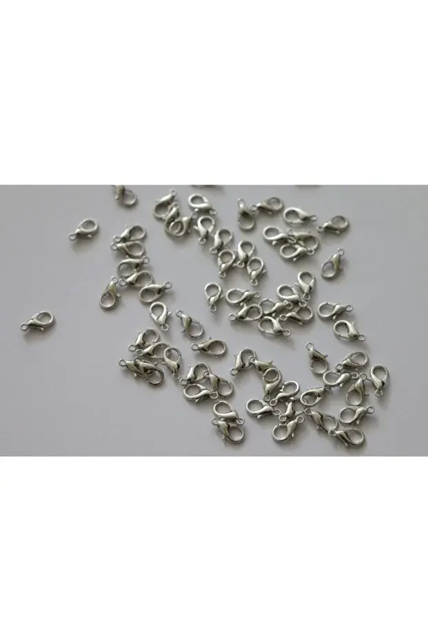 Gümüş Renk Papağan Klips 50 Adet 502