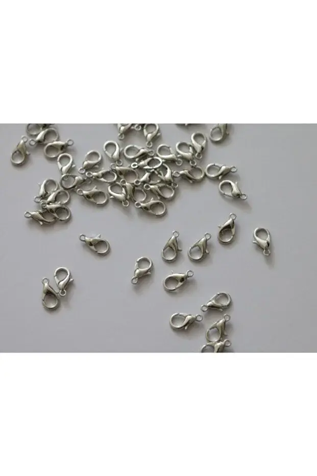 Gümüş Renk Papağan Klips 50 Adet 502